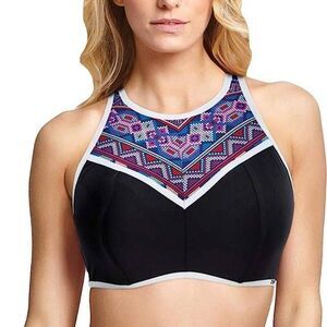 Panache Ayanna High Neck Crop Bikini Swim Top 38DD Regular price$75.00